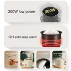 Mini Rice Cooker One Button 1.2L Portable Rice Cooker With Keep Warm Function