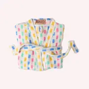 Terry Bath Robe - Tic Tak by KipCo | the memo