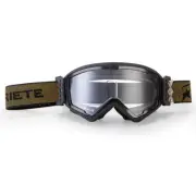 ARIETE GOGGLES Mudmax Easy Black W/ Gold Strap 12940-ENGO Made in Italy NEW