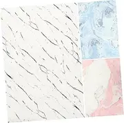 FONDOTIN 3 Sheets Marbling present Wrapping Paper Thick DIY Printing Paper for Birthday Special Occasions Craft Projects Elegant Patterns for Artistic Ideas and Bouquet Wrapping