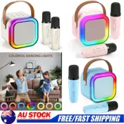Portable Multi-function Bluetooth Karaoke Speaker with 2 Wireless Microphones AU