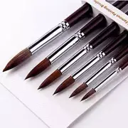 Artist Paint Brushes-Superior Sable Watercolour Brushes round Point Tip Paint Br