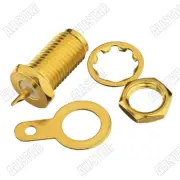10pcs SMA Jack Female Panel Mount RF Connector With Bulkhead Nut And Solder Cup