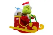 Cotton Candy - Xmas Dr. Seuss The Grinch Sleigh Animated Moving Plush