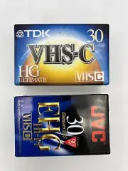 JVC Compact VHS EHG TC-30 & TDK VHS-C Ultimate