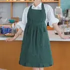 Chef Apron Striped Oil-proof Lace Up Cooking Apron Painting Apron