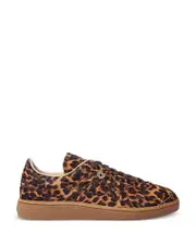 Maje Women's Leopard Print Calf Hair Sneakers