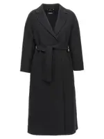 [S Max Mara] S Max Mara-Esturia Trench E Impermeabili Nero-Donna 40IT