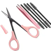 4" Curved Craft Scissors Stainless Steel Unisex Eyebrow Kit Eyebrow Scissors, Sl