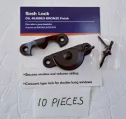 Lot of 10 TEN Gatehouse Oil-Rubbed Bronze Sliding Window Sash Locks 47015