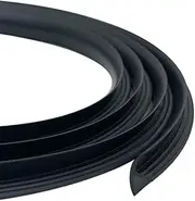 T Rubber Trim Molding, Fit 3/4 inch Edge, Edging Shelf Banding, Center Barb Tee Moulding for Tables, Game and Arcade Machines Decorative, Black, 26Ft(8M)