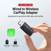 Mini Wired to Wireless Carplay Adapter for OEM Wired Carplay & iOS 10+ Bluetooth