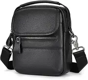 [SLEDEZ] Mens Outdoor Crossbody Bags Men's Crossbody Multifunctional Leather Shoulder Bag 17x7x21cm