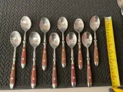 Vintage (Handford Fordge) Brown Teak Handle Spoons