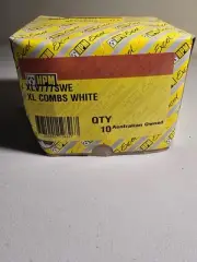 HPM 10A Vertical Double GPO Socket with Safety - White - XLV777SWE