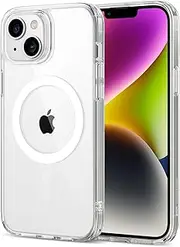 ESR for iPhone 14 Plus Case, Compatible with MagSafe, Shockproof Military-Grade Protection, Scratch-Resistant Back, Classic Hybrid Cover with HaloLock for iPhone 14 Plus, Clear