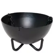 OMSPG4041-Claudron Hanging Cauldron for Burning Smudging Herbs & Resins - Large