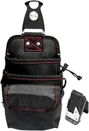 Waist Tool Bag, Ergonomic Tool Belt Pouch, Heavy-Duty Waterproof Adjustable Fanny Pack for Repair Construction Garden Maintenance Professional Use Electrical Work