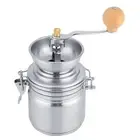 Stainless Steel Manual Coffee Grinder Spice Mill Handheld Tool Silver