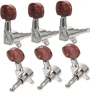 Totority 6 Pack Guitar Tuner Keys Sealed String Tuning Pegs Universal Size Bass Tuning Pegs Guitar Machine Replacement Tuners