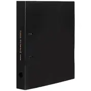 King Jim A4 2 D-Ring Simplease Binder 30mm Black