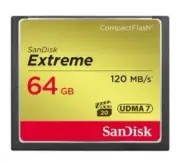 SanDisk Extreme CF 64GB VPG20 UDMA 7 120MB/s Compact Flash Memory Card