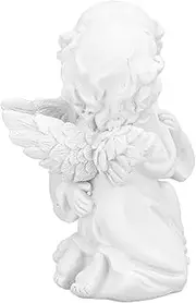 Statue of The White -Figure -Desktop -onamental Synthetic Resin Ornamentation, Exquisite Appearance, Stable at The Table or Dressing Table, Ideal for The Decoration of The Festival (Embrace Angel