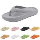 Flip Flops Pillow Slippers For Women Men Soft Slides Sandals Cushion Beach Flip