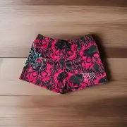 Ed Hardy Christian AudigierMens XL | Pink Dragon Panther Tattoo Shorts| NWT