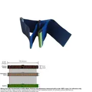 Cable IDE HDD CD Flat Ribbon 40 Pin 80 Wire 2 Drive 18 inch 18" Blue ATA 133