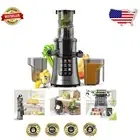 High Yield Slow Cold Press Juicer with Dual Feed Chutes - Perfect for Juicing