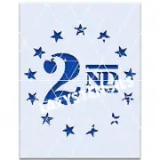 2nd Amendment Stencil - Gun Constitution Second American Flag Stars Betsy Ross