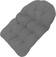 BAZEITFLOW Outdoor Egg Chair Cushion Replacement for Swing and Rocking Chairs Garden Seat Pad Deep Grey Comfortable and Easy to Clean for Patio Use