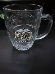 Coney Island Brewing Co. Beer Dimpled Glass Mug 20 oz. Great Shape