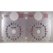 Pair of Tokheim 36B DP Clock Face Pump Faces (PF120)