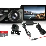 Elinz 2K Dash Cam Dual Camera Reversing 1080P Rear Car DVR Recorder Video 170 Degrees WiFi 4.0 Touch Screen 32GB