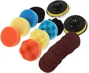 LOORGVEL 1 Set Car Polishing Sponge Pad Self Adhesive Buffing Pads for Drill Versatile Waxing Detailing Tools for Results Multipurpose Buffing Attachment for Car Care