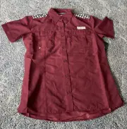 NWT Magellan Outdoor Womens Lake Fork AL Fishing Shirt. Sz XS & maroon