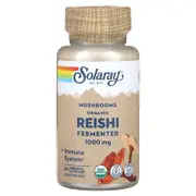 Solaray, Fermented Reishi Mushroom, 60 Organic Capsules (500 mg per Capsule)