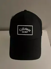 Callaway Golf 35 Years Black Mesh Back Baseball Hat Adjustable SnapBack Cap New
