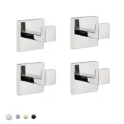 Bath Towel Hooks Premium Stainless Steel Clothes Hook Robe Coat Heavy Duty Sq...