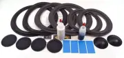 Acoustic Research AR9LSI Complete Speaker Repair Foam Kit w/ Shims & Dust Caps!