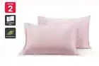 Ovela Set of 2 Mulberry Silk Pillowcases (Pink), Pillowcases, Bed & Bath