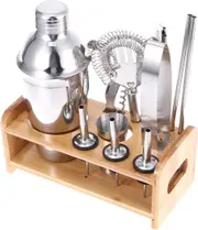 13Pcs Cocktail Shaker Set Mixer Martini Spirits Maker Bar Strainer Bartender Kit