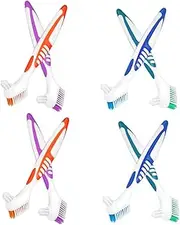 ULTECHNOVO Efficient Cleaning Brush Set 8pcs Double-sided Toothbrush for Dentures Braces