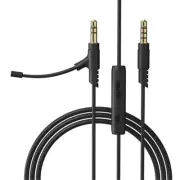 3. 5mm Plug Microphone Cable Audio Cord Replacement Headphone Cable 1.2m Long
