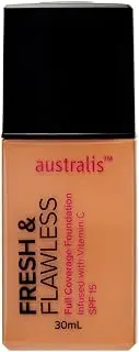 Australis Fresh & Flawless Full Coverage Foundation - Sunkissed