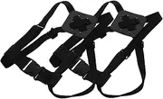 MOKKHNB 2pcs Trolley Case Suitcase Belt Laggage Straps Straps Adjustable Nylon Straps Luggage Car Seat Strap Motorcycle Luggage Straps Luggage Replacement Parts Elastic Black