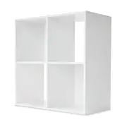 4 Cube Display Storage Unit - White