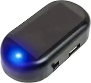 Security CCTV Dome - Car Solar Power Simulated Alarm | Car LED Light Security System Warning, Solar LED Fake Security Light, Anti-Theft LED Flashing Security Light Fake Lamp, Car Warning Interior